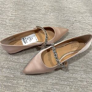 J.Renee Blush Flats with Crystal Strap